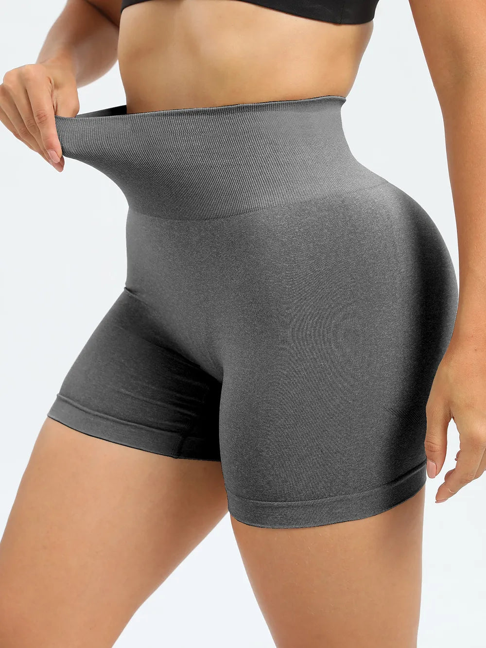 High Waist Active Shorts - Ladyez