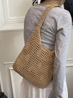 Knitted Crochet Shoulder Bag