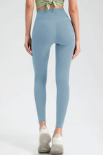 Wide Waistband High Waist Sport Leggings - Ladyez