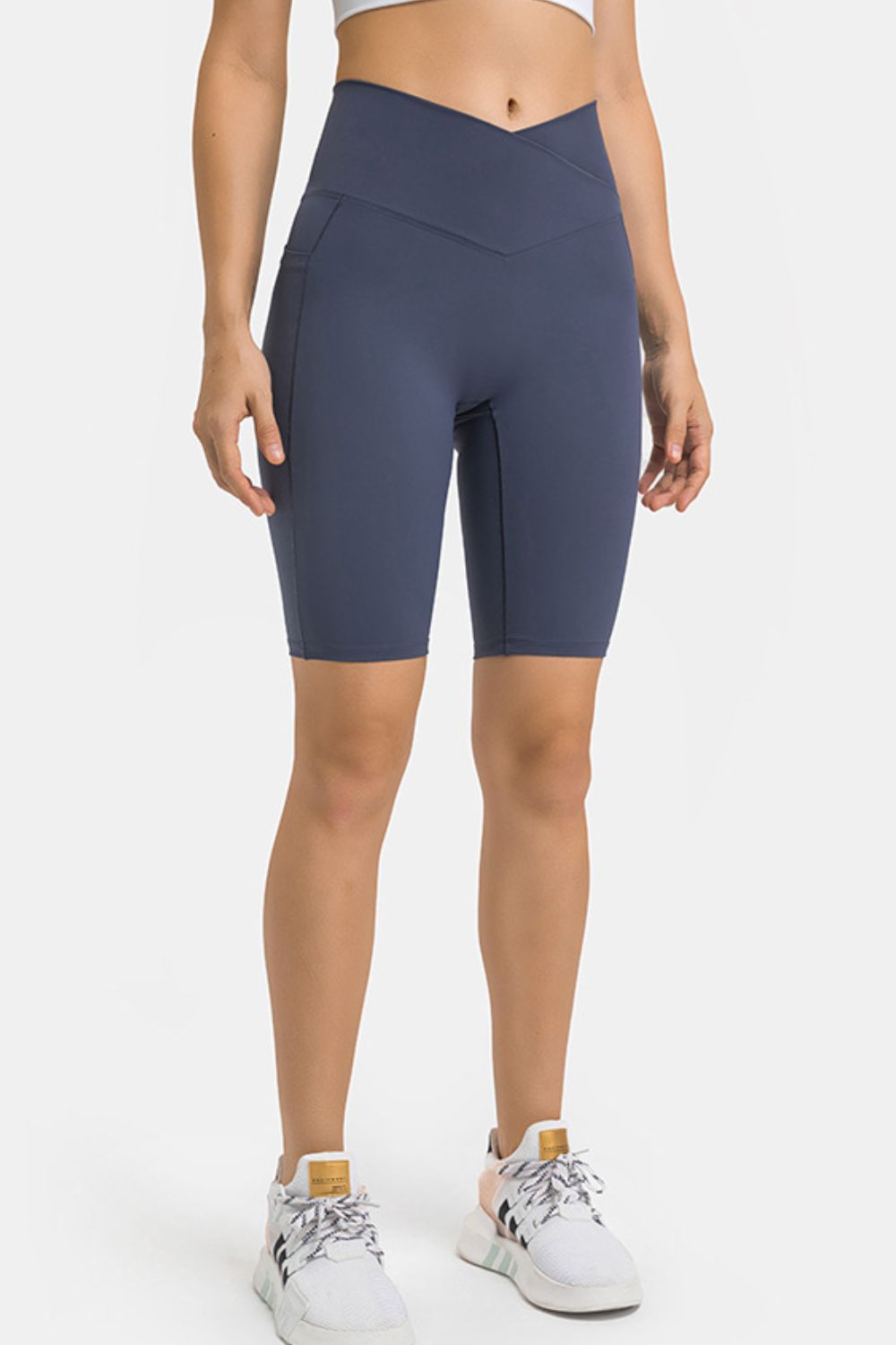Millennia High Waist Biker Shorts with Pockets - Ladyez