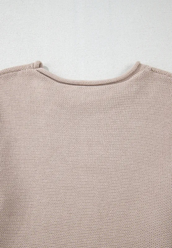Color Block Round Neck Long SleeveSweater