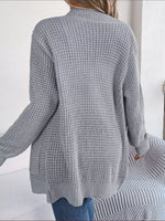 Chunky Knit Open Front Cardigan with Pockets