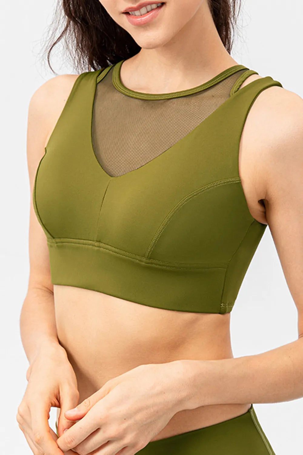 Cutout Wide Strap Active Tank - Ladyez