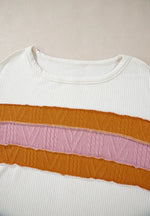 Color Block Long Sleeve Sweatshirt