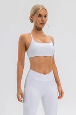 Crisscross Spaghetti Strap Active Cami - Ladyez