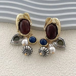 Zinc Alloy Heart Dangle Earrings