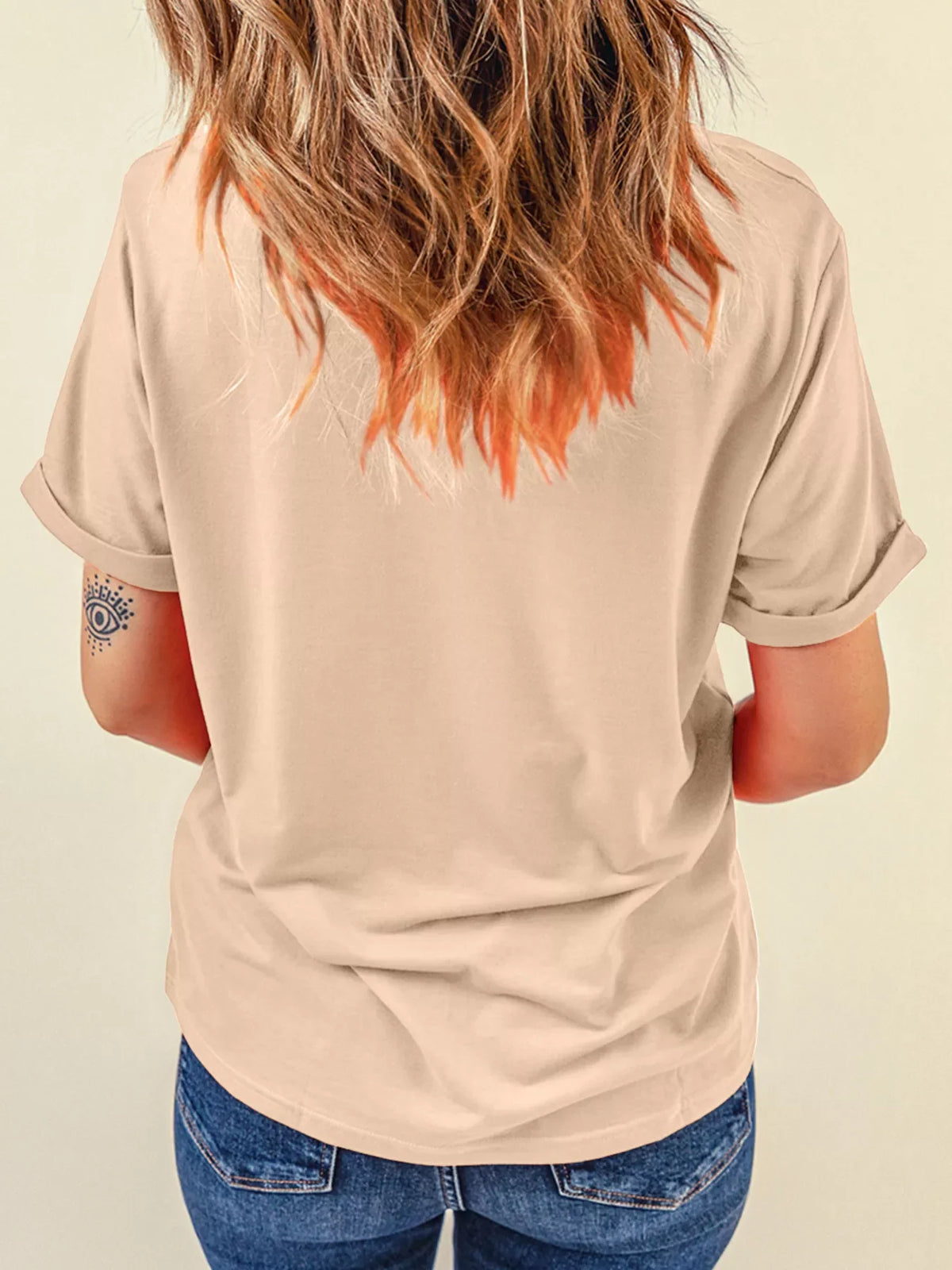 Flying Mallard Sequin Patched Short Sleeve Tee