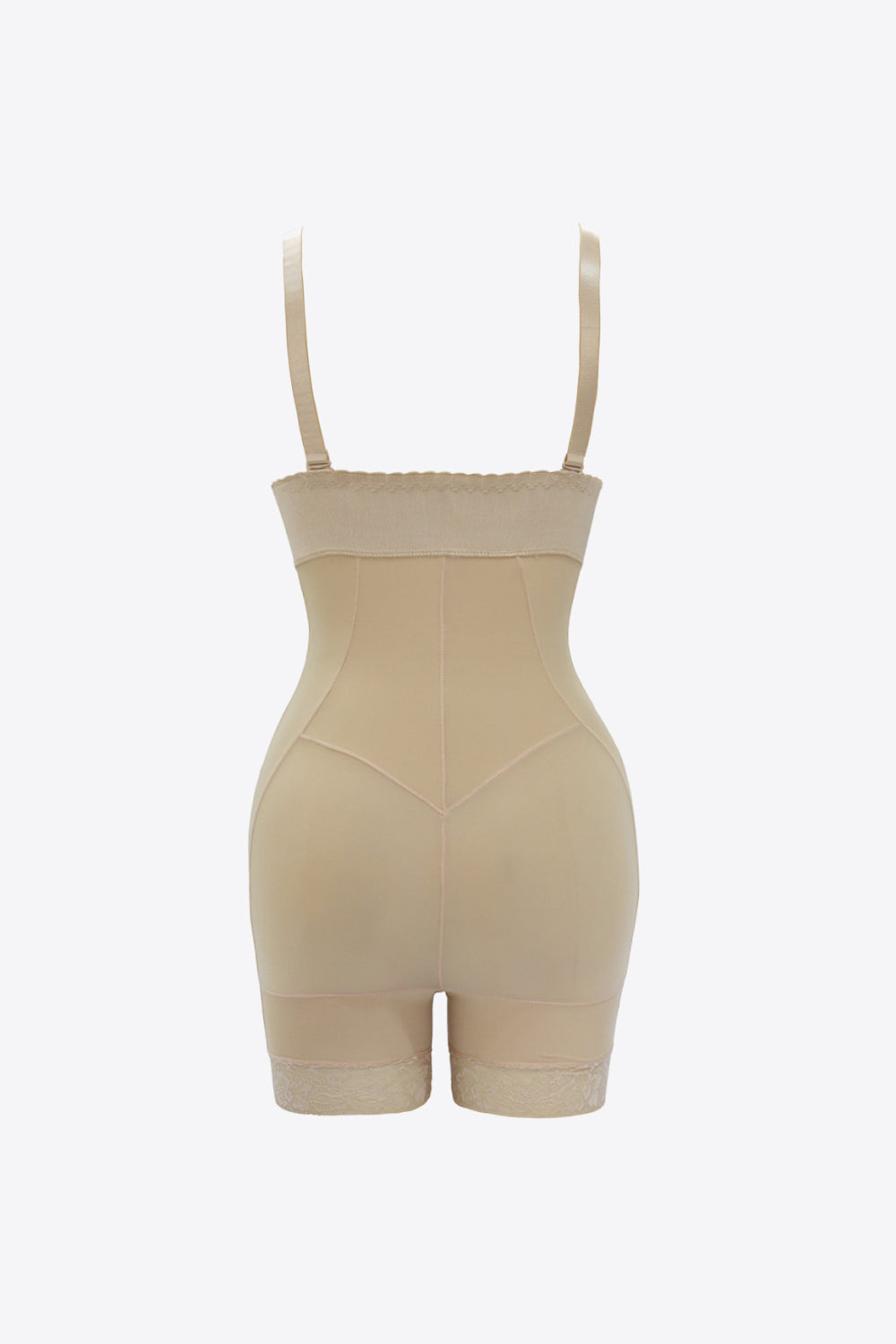 Full Size Zip Up Under-Bust Shaping Bodysuit - Ladyez