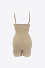 Full Size Zip Up Under-Bust Shaping Bodysuit - Ladyez