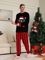 Full Size Matching Family Christmas Pajamas Set with Festive Graphic Plus Size