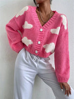 Cloud Button Up Knit Cardigan