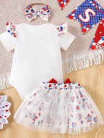 Children's Independence Day Print Outfit Set