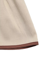 Bow Front Ruffle Hem Blouse