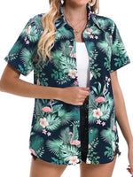 Plant Print Short Sleeve Shirt