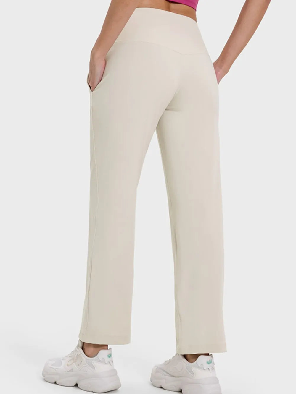 Millennia Pocketed High Waist Active Pants - Ladyez