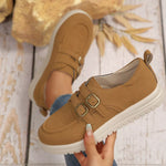 Buckle Accent Casual Loafers