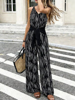 Printed Wide Leg Jumpsuit