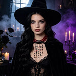Gothic Multi-Layered Beaded Necklace