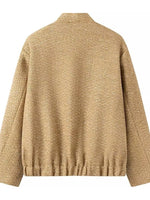 Sequin Long Sleeve Jacket with Pockets