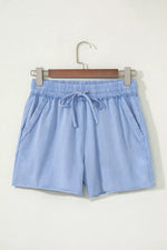 Drawstring Shorts with Pockets