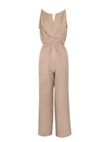 Sleeveless Tie Waist Wide Leg Jumpsuit