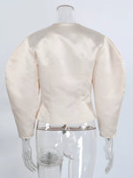 Puff Sleeve Cropped Outerwear