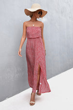 Strapless Split Maxi Dress - Ladyez