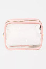 Fame PVC Clear Rectangular Crossbody Bag
