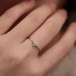925 Sterling Silver Four-Leaf Clover Ring