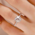 2 Carat Moissanite 925 Sterling Silver Ring