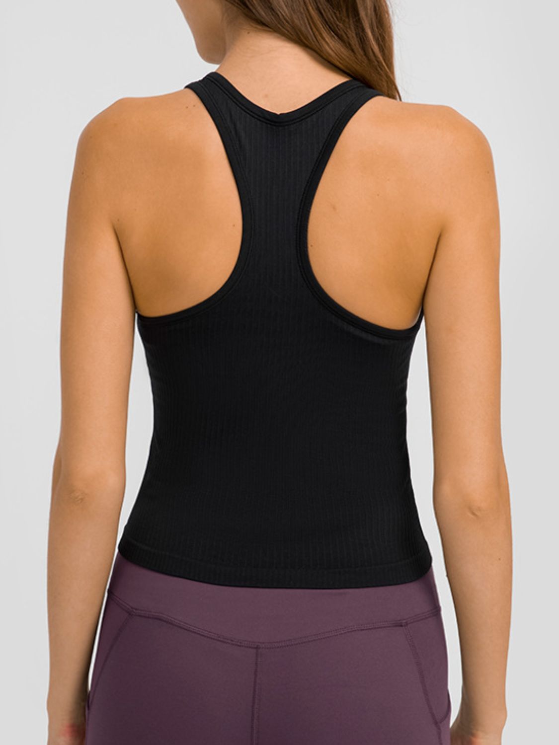 Millennia Round Neck Racerback Active Tank - Ladyez