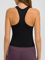 Millennia Round Neck Racerback Active Tank - Ladyez