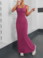 Ribbed Maxi Tank Dress - Ladyez