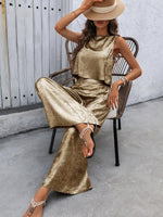 Round Neck Tank and Pants Set