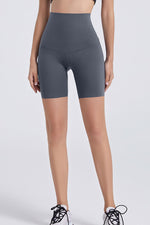 Wide Waistband Sports Shorts - Ladyez