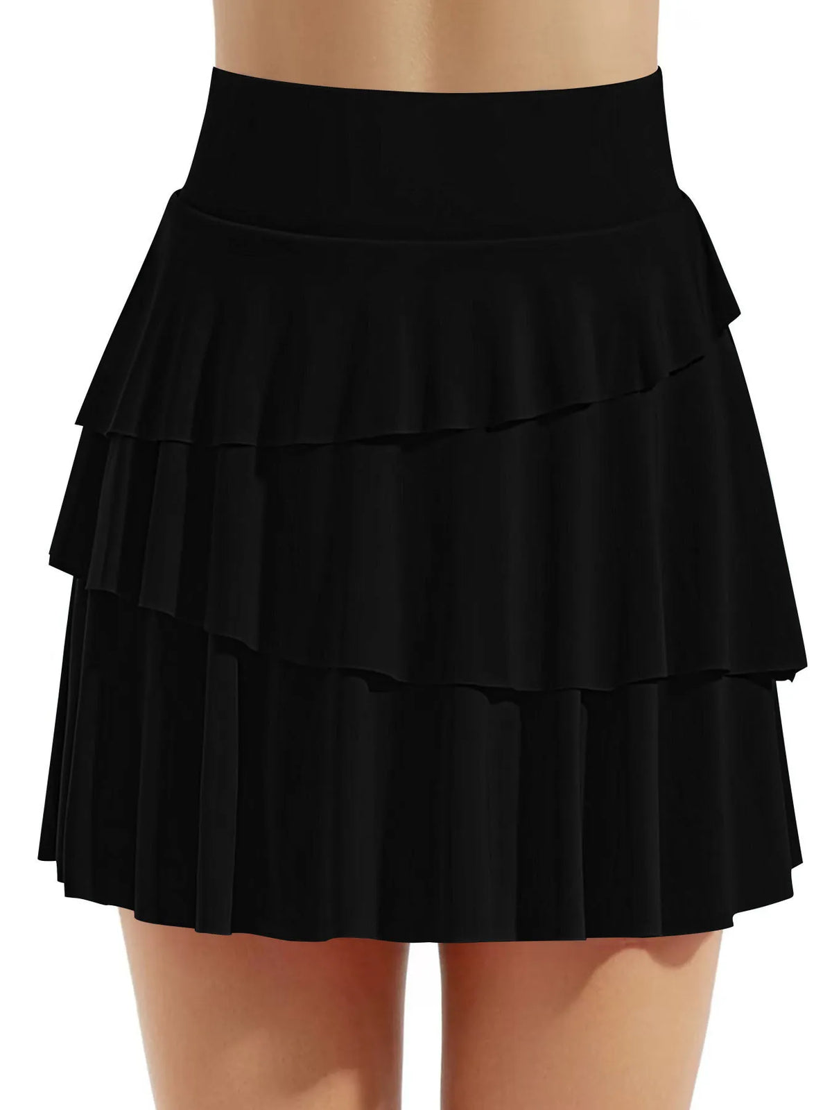 Tiered Ruffle Active Skort - Ladyez