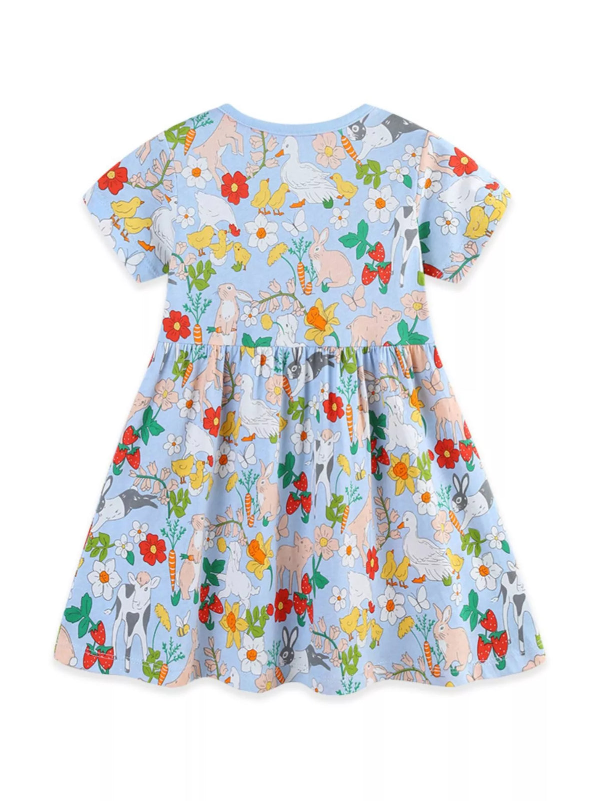 Children's Cartoon Animal Print Casual Dress