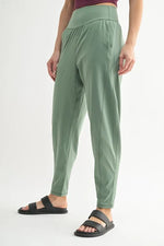 MONO B Flowbarrel High Waist Active Pants - Ladyez