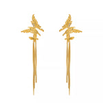 Butterfly Fringe Dangle Earrings