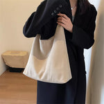 Solid Color Shoulder Bag