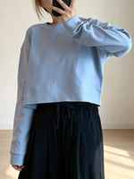 Crew NeckDrop Shoulder Sweatshirt