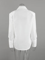 Side Lace Up Button Up Shirt