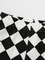 Children's Graphic Tee & Checkerboard Shorts Set