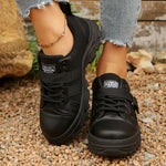 Lace Up Platform Casual Sneakers