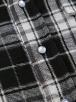 Oversized Plaid Button Up Shirt