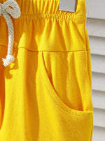 Children's Tropical Print Tee & Shorts Set
