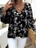 Floral Embroidered Long Sleeve Shirt