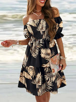 Off Shoulder Smocked Summer Dress