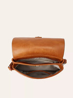 Vintage PU Leather Flap Crossbody Bag