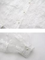 Lace Lantern Sleeve Belted Maxi Dress